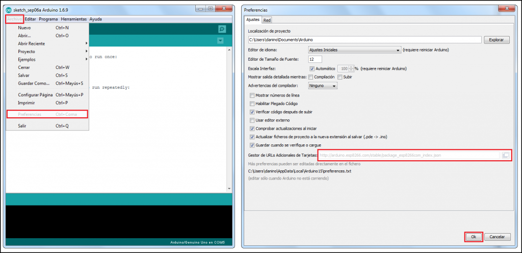 Al por menor en cualquier momento Desenmarañar INSTALACIÓN DEL GESTOR DEL ESP8266 PARA EL IDE DE ARDUINO – ESPloradores