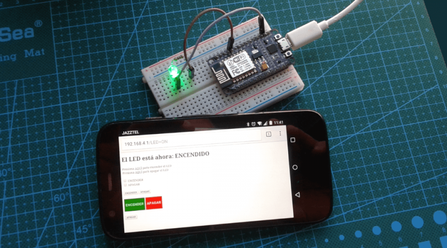 PRÁCTICA 2: Servidor WEB modo ACCESS POINT con procesador ESP– Encendido y apagado de un LED