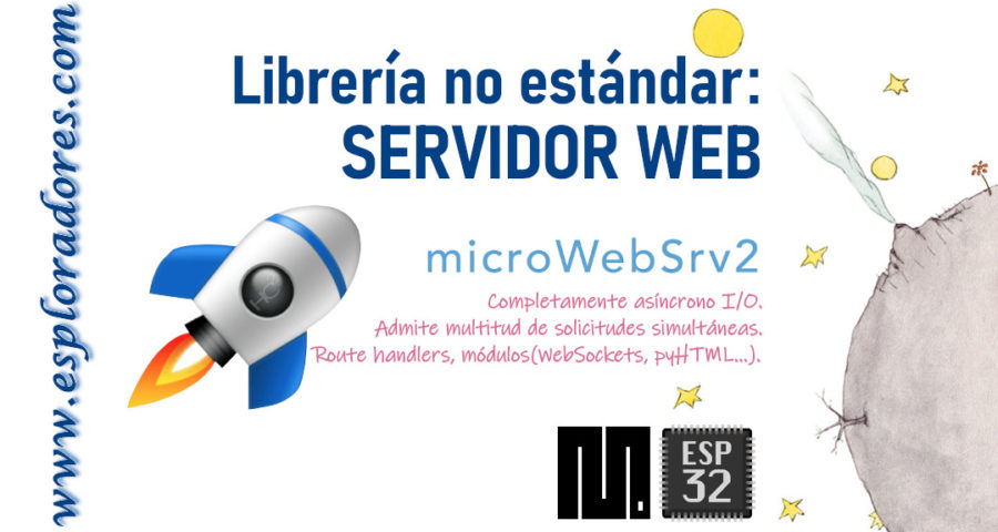 MICROPYTHON ESP32 – LIBRERÍAS NO ESTÁNDARES <br><b>Servidor WEB con microWebSrv2</b>